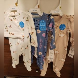 3 NWT Carter's sleepers